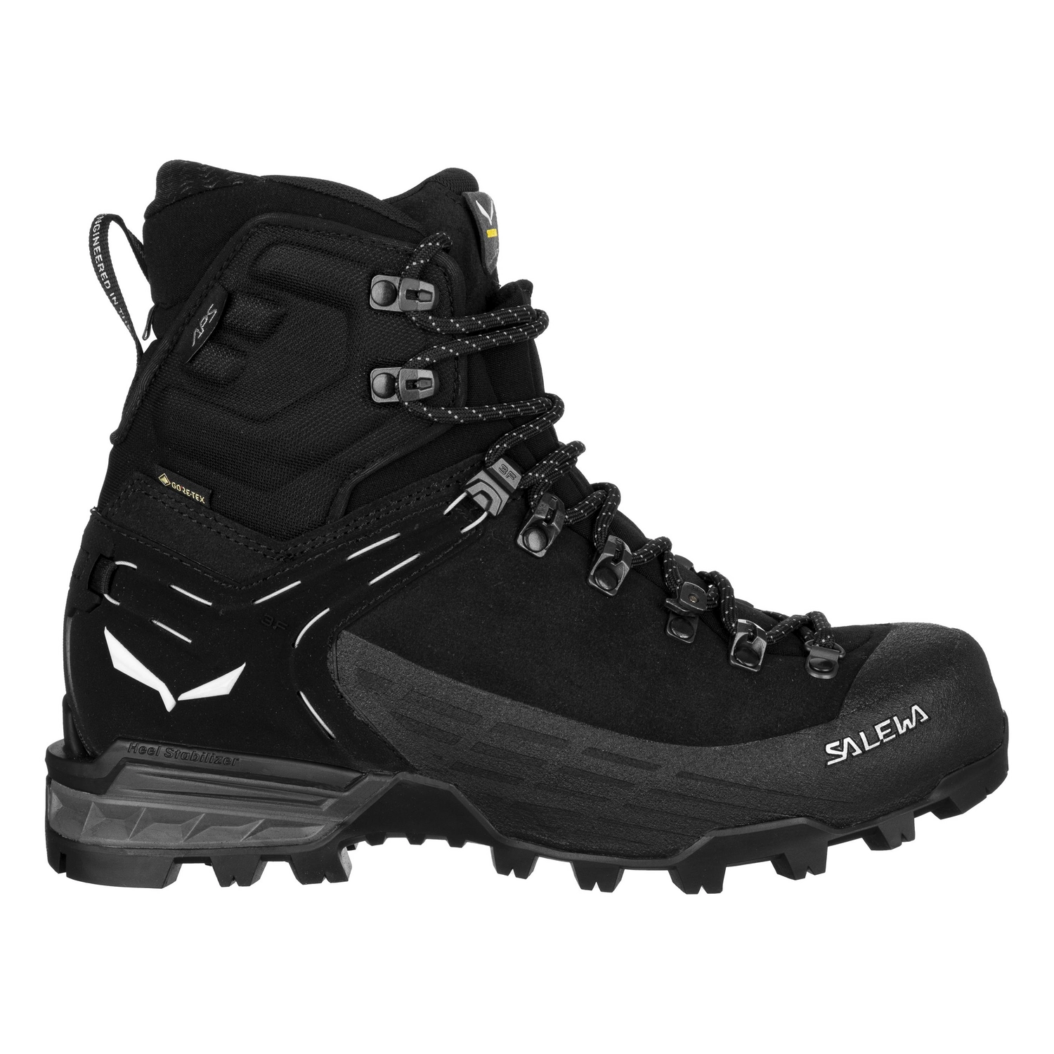 Wandelschoen Salewa Women Ortles Ascent Mid GTX W Black Black