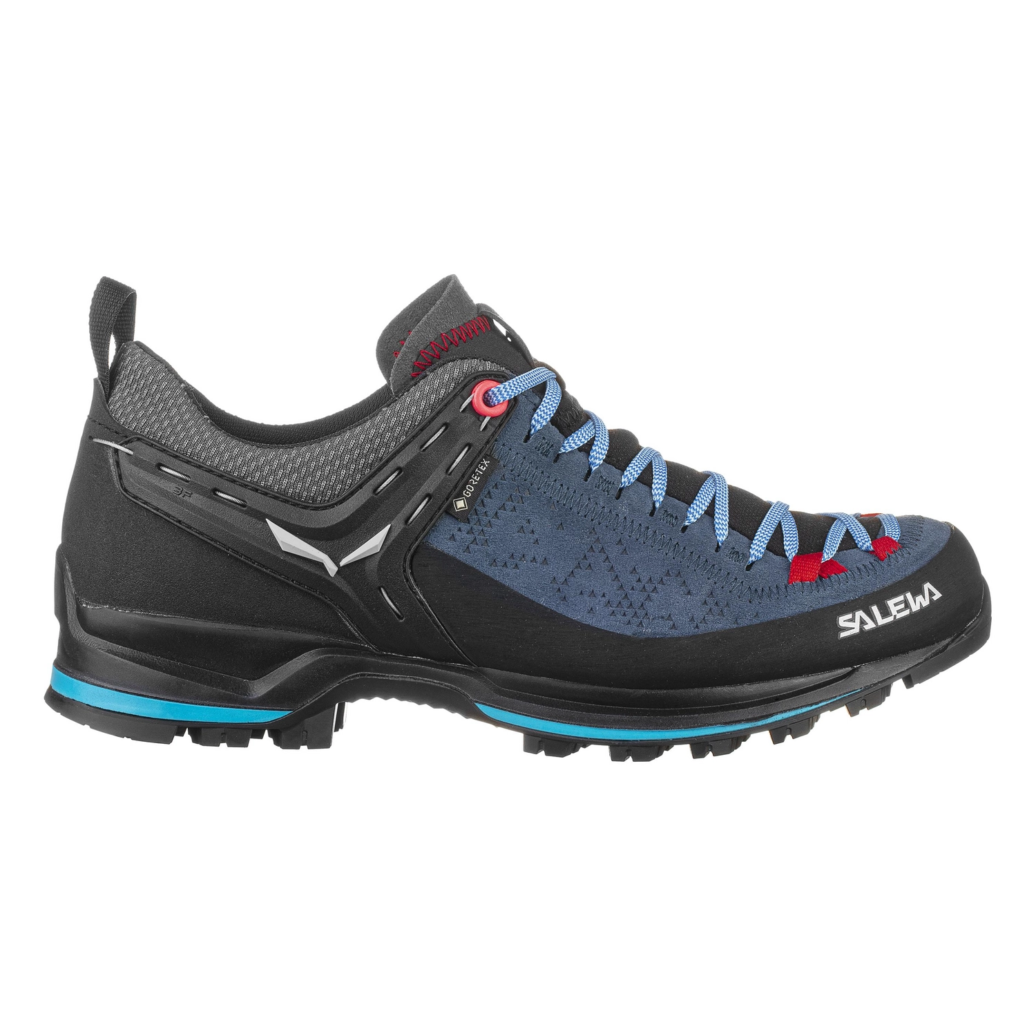 Wandelschoen Salewa Women WS Mountain Trainer 2 GTX Dark Denim Fluo Coral