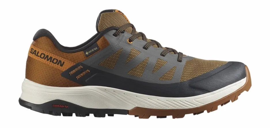 Wandelschoen Salomon Men OUTRISE GTX Beluga Black Sugar Almond