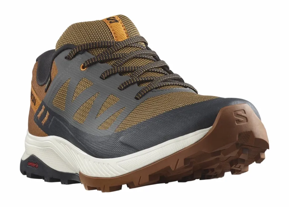 Wandelschoen Salomon Men OUTRISE GTX Beluga Black Sugar Almond