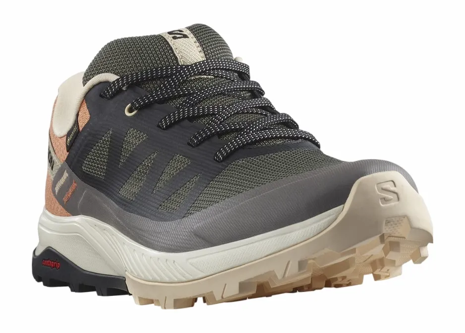 Wandelschoen Salomon Women OUTRISE GTX Magnet Black Coral Gold