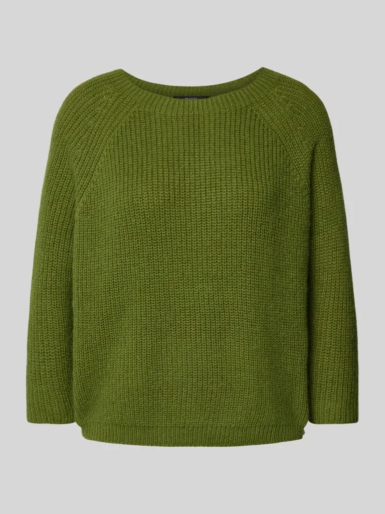 Weekend Max Mara Gebreide pullover met ronde hals, model 'XENO' in groen