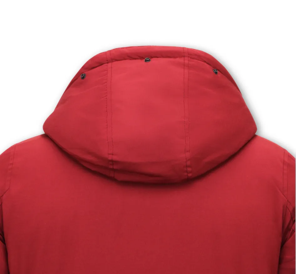 WINTERJAS HEREN PARKA GEWATTEERD  7101  ROOD
