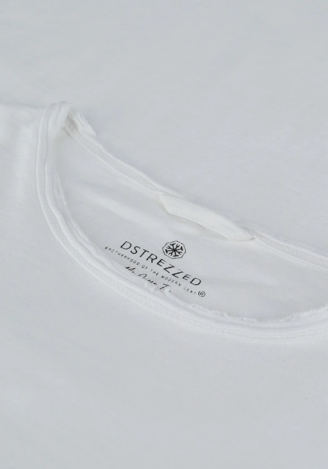 WITTE DSTREZZED TSHIRT MC. QUEEN BASIC TEE SLUB JERSEY