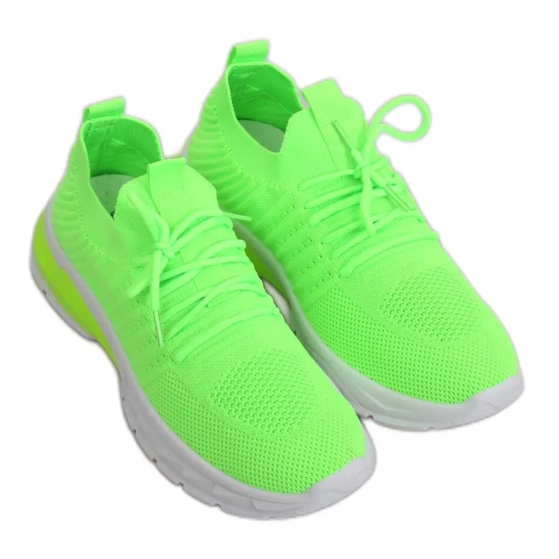 ZH6 FLUORESCENT GREEN NEON SPORTSCHOENEN GROENTE