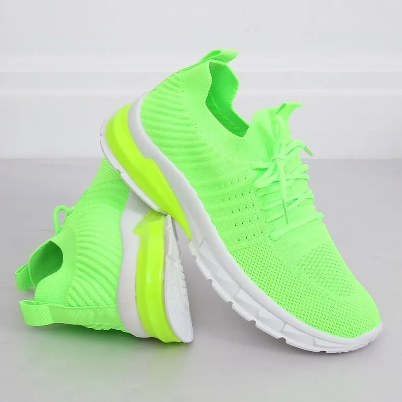 ZH6 FLUORESCENT GREEN NEON SPORTSCHOENEN GROENTE