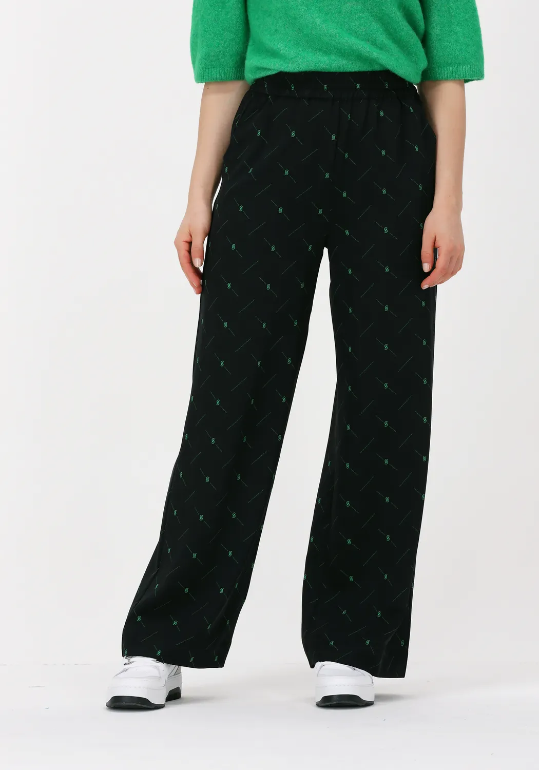 zwarte gestuz wijde broek hannie hw pants