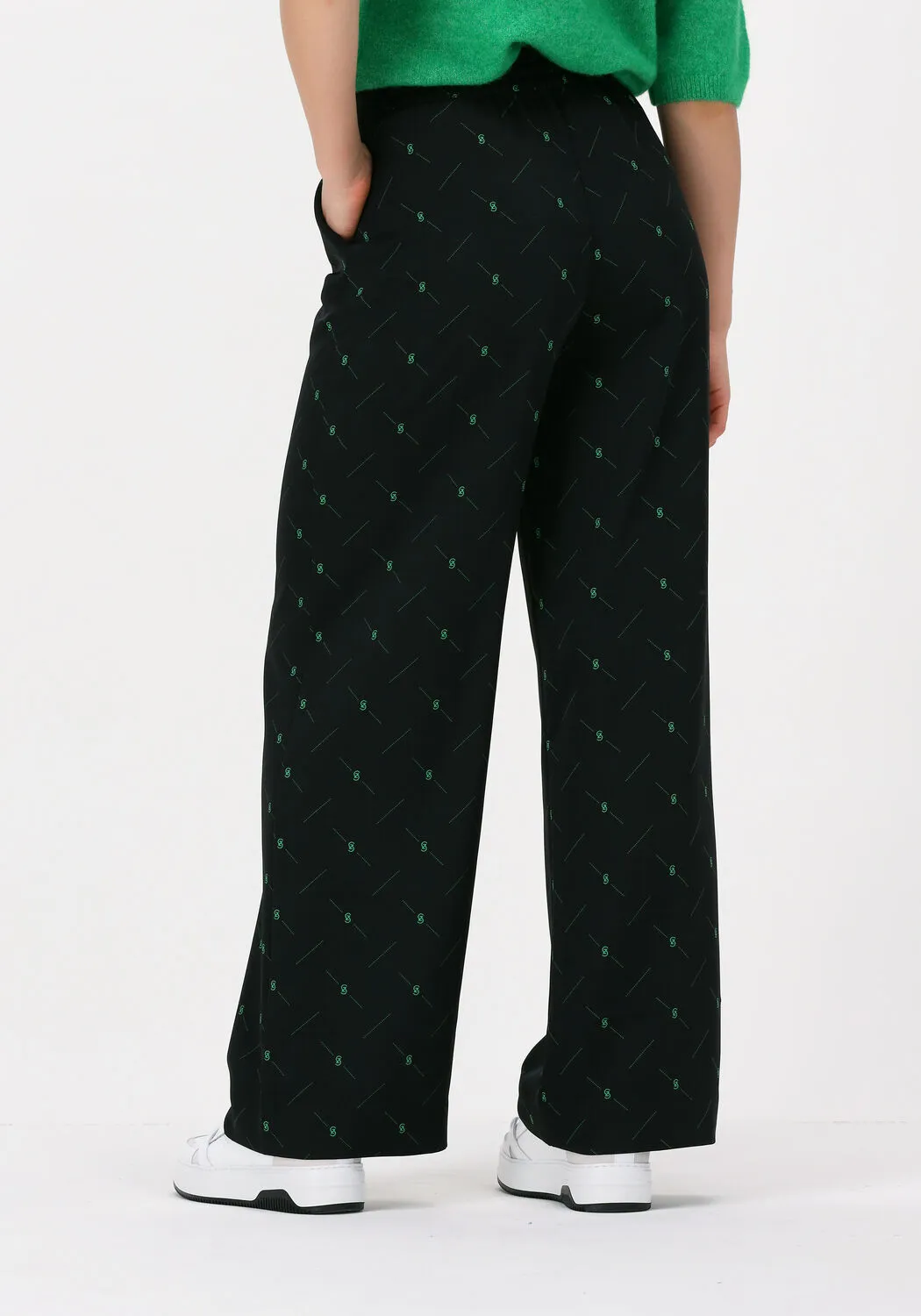 zwarte gestuz wijde broek hannie hw pants