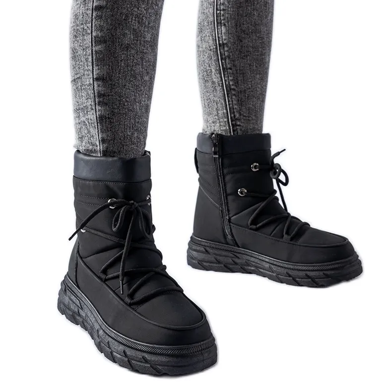 Zwarte matte Jamison geïsoleerde snowboots