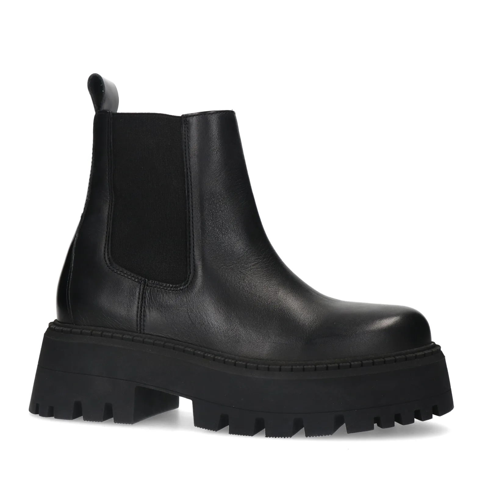 Zwarte platform chelsea boots